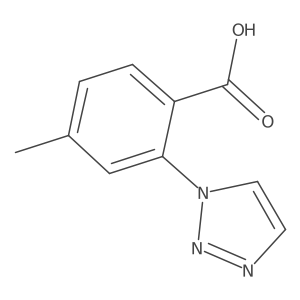 4-Methyl-2-(triazol-1-yl)benzoic acid结构式