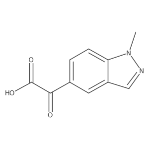 2-(1-Methylindazol-5-yl)-2-oxoacetic acid结构式