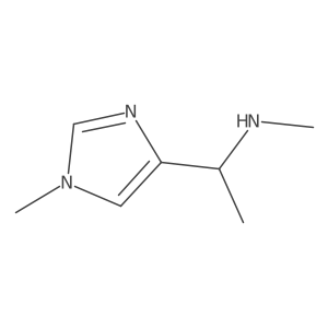 methyl[1-(1-methyl-1H-imidazol-4-yl)ethyl]amine结构式