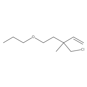 3-(Chloromethyl)-3-methyl-5-propoxypent-1-ene结构式