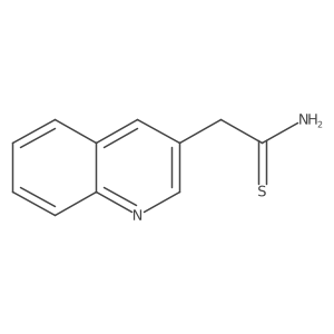 2-(Quinolin-3-yl)ethanethioamide Structure