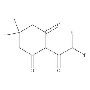 2-(2,2-Difluoroacetyl)-5,5-dimethylcyclohexane-1,3-dione Structure