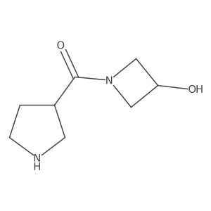 (3-Hydroxyazetidin-1-yl)(pyrrolidin-3-yl)methanone Structure