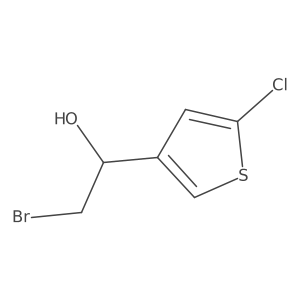 2-Bromo-1-(5-chlorothiophen-3-yl)ethan-1-ol结构式