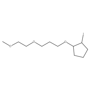 1-iodo-2-[3-(2-methoxyethoxy)propoxy]cyclopentane结构式