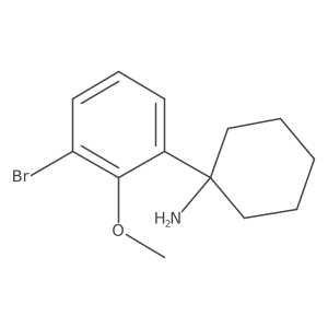 1-(3-Bromo-2-methoxyphenyl)cyclohexan-1-amine结构式