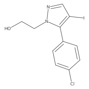 2-(5-(4-Chlorophenyl)-4-iodo-1H-pyrazol-1-yl)ethanol结构式