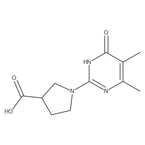 1-(4,5-Dimethyl-6-oxo-1,6-dihydropyrimidin-2-yl)pyrrolidine-3-carboxylic acid结构式