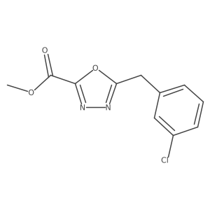 Methyl 5-[(3-chlorophenyl)methyl]-1,3,4-oxadiazole-2-carboxylate Structure