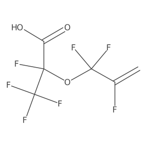 2,3,3,3-Tetrafluoro-2-(1,1,2-trifluoroallyloxy)propanoic acid Structure
