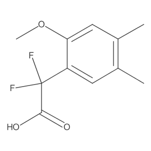 2,2-Difluoro-2-(2-methoxy-4,5-dimethylphenyl)acetic acid Structure