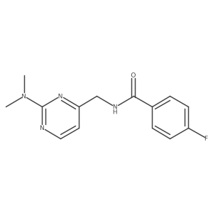 N-((2-(dimethylamino)pyrimidin-4-yl)methyl)-4-fluorobenzamide Structure