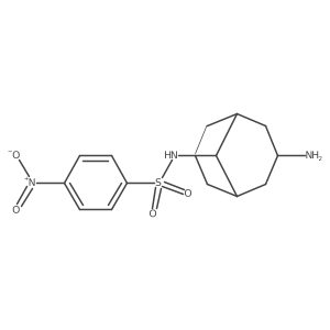 N-{3-aminobicyclo[3.3.1]nonan-9-yl}-4-nitrobenzene-1-sulfonamide Structure