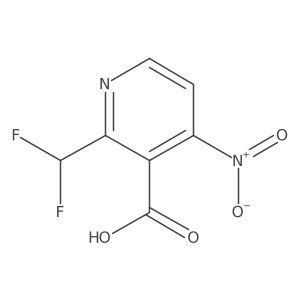 2-(Difluoromethyl)-4-nitropyridine-3-carboxylic acid Structure