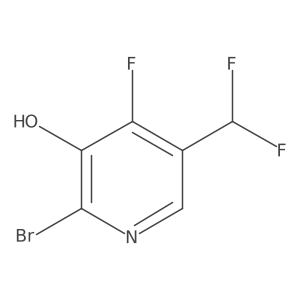 2-Bromo-5-(difluoromethyl)-4-fluoropyridin-3-ol Structure