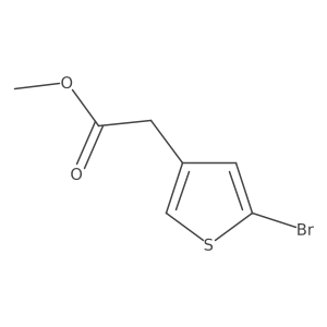 Methyl 2-bromothiophene-4-acetate Structure