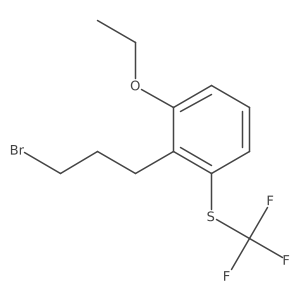1-(3-Bromopropyl)-2-ethoxy-6-(trifluoromethylthio)benzene结构式