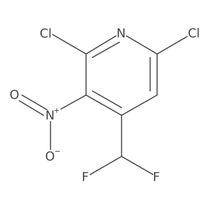 2,6-Dichloro-4-(difluoromethyl)-3-nitropyridine Structure