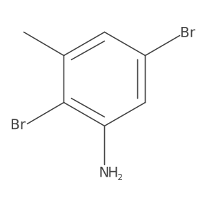2,5-Dibromo-3-methylaniline结构式