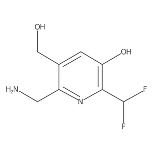 2-(Aminomethyl)-6-(difluoromethyl)-5-hydroxypyridine-3-methanol结构式