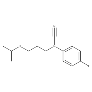 N-cyano-4-fluoro-N-[3-(propan-2-yloxy)propyl]aniline Structure