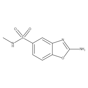 2-Amino-N-methyl-1,3-benzoxazole-5-sulfonamide Structure