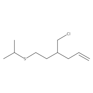4-(Chloromethyl)-6-(propan-2-ylsulfanyl)hex-1-ene Structure