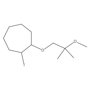1-Iodo-2-(2-methoxy-2-methylpropoxy)cycloheptane结构式