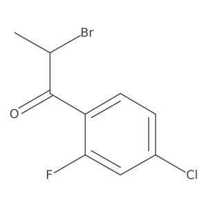 2-Bromo-4'-chloro-2'-fluoropropiophenone Structure