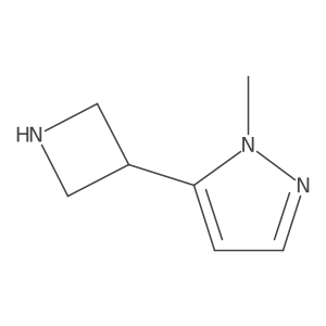 5-(azetidin-3-yl)-1-methyl-1H-pyrazole结构式