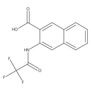 3-(Trifluoroacetamido)naphthalene-2-carboxylic acid结构式