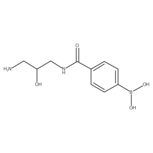 4-[(3-Amino-2-hydroxypropyl)carbamoyl]phenylboronic Acid Structure