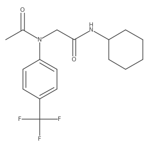 Acetamide, N-[2-(cyclohexylamino)-2-oxoethyl]-N-[4-(trifluoromethyl)phenyl]-结构式
