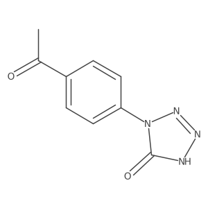 4-(4-acetylphenyl)-1H-tetrazol-5-one Structure