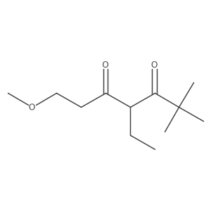4-Ethyl-1-methoxy-6,6-dimethylheptane-3,5-dione结构式