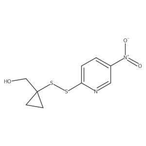 1-[(5-Nitro-2-pyridinyl)dithio]cyclopropanemethanol Structure