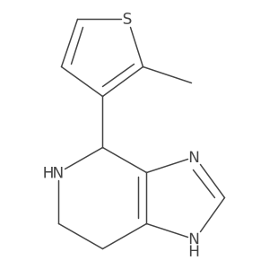4-(2-methylthiophen-3-yl)-3H,4H,5H,6H,7H-imidazo[4,5-c]pyridine结构式