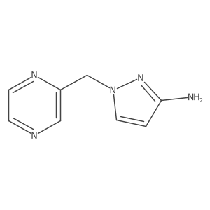 1-[(pyrazin-2-yl)methyl]-1H-pyrazol-3-amine Structure