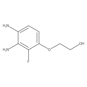 2-(3,4-Diamino-2-fluorophenoxy)ethan-1-ol结构式