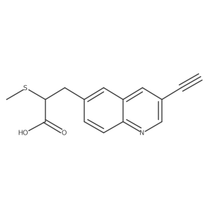 3-(3-Ethynylquinolin-6-yl)-2-(methylsulfanyl)propanoic acid结构式