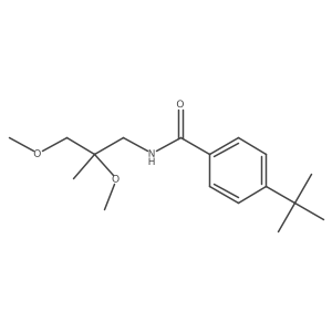4-(tert-butyl)-N-(2,3-dimethoxy-2-methylpropyl)benzamide结构式