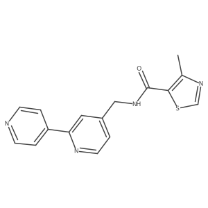 N-([2,4'-bipyridin]-4-ylmethyl)-4-methylthiazole-5-carboxamide Structure