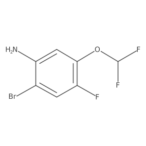 2-Bromo-5-(difluoromethoxy)-4-fluoroaniline Structure