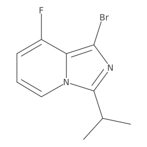 1-Bromo-8-fluoro-3-isopropylimidazo[1,5-a]pyridine结构式