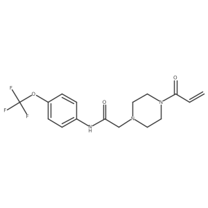2-(4-prop-2-enoylpiperazin-1-yl)-N-[4-(trifluoromethoxy)phenyl]acetamide Structure