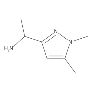 (1S)-1-(1,5-dimethyl-1H-pyrazol-3-yl)ethan-1-amine结构式