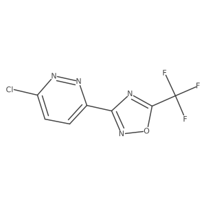 3-Chloro-6-[5-(trifluoromethyl)-1,2,4-oxadiazol-3-yl]pyridazine Structure