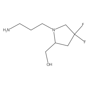 (1-(3-Aminopropyl)-4,4-difluoropyrrolidin-2-yl)methanol Structure