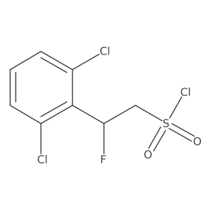 2-(2,6-Dichlorophenyl)-2-fluoroethane-1-sulfonyl chloride Structure