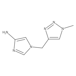 1-[(1-methyl-1H-1,2,3-triazol-4-yl)methyl]-1H-imidazol-4-amine Structure